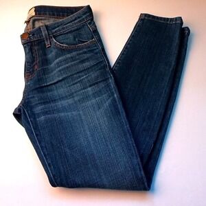 Current/Elliott Womens The Stiletto Distressed Skinny Jeans Size 26/2 Dark Blue
